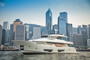 Custom Line Navetta 28 Debuts in Hong Kong! The 28-metre five-cabin yacht by Ferretti Group's Custom Line exclusively debuted during two days.