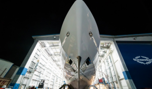 The second Sunseeker 155 prepares for a launch!!! The second Sunseeker 155 Princess AVK yacht has recently seen emerging from the shipyard in Poole Harbour.